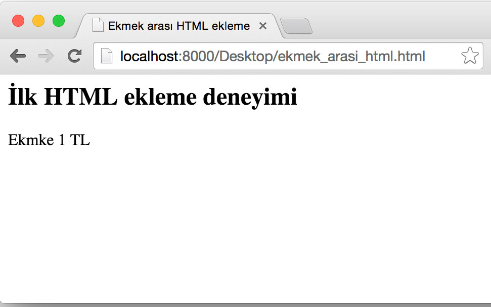 HTML import