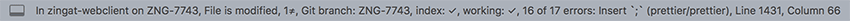 Sublime Text linter statusbar