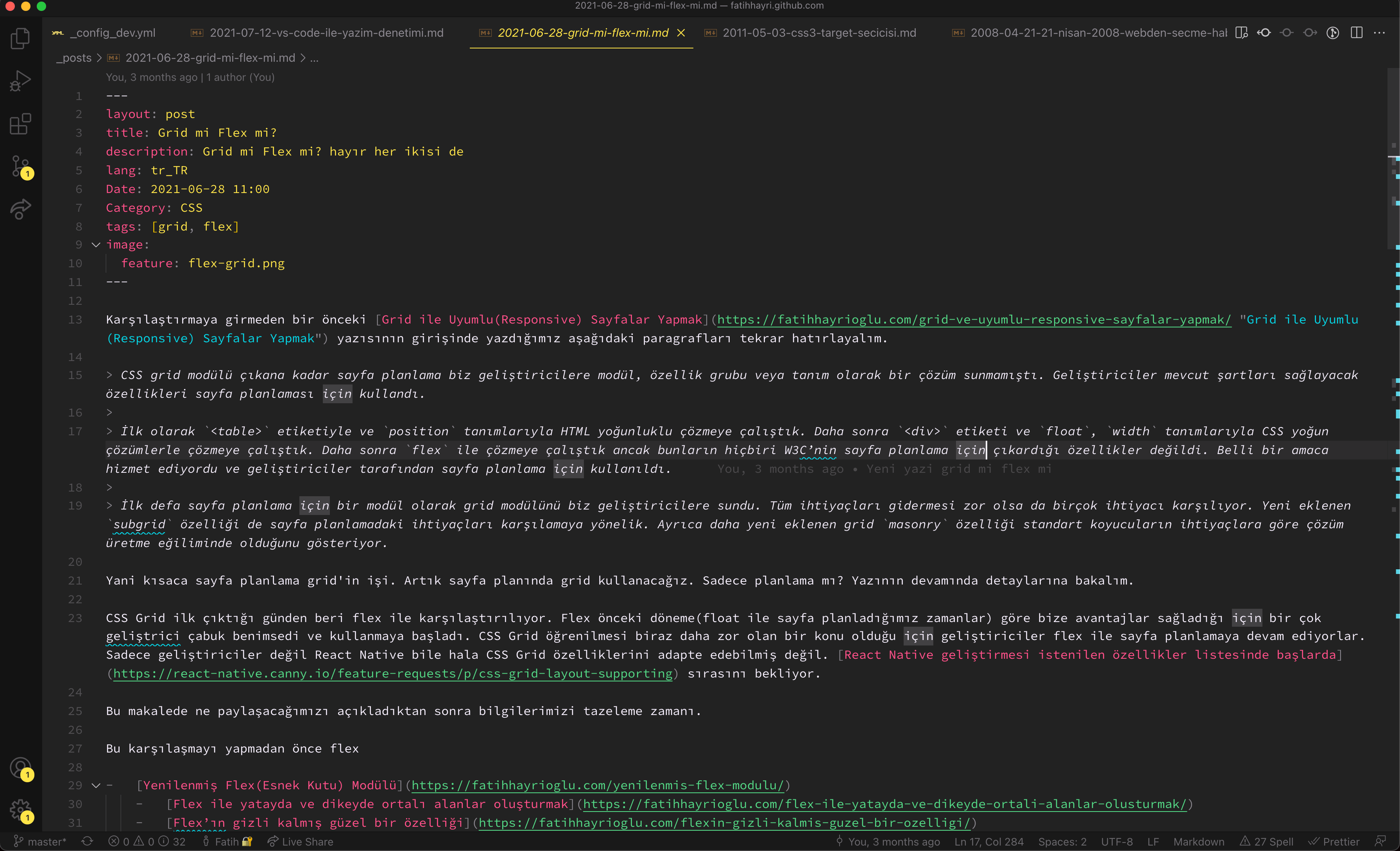 VS Code ekranı