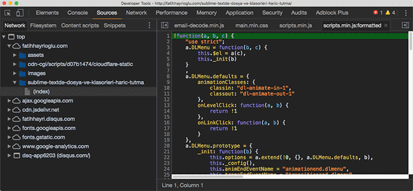 Google Chrome DevTools İpuçları