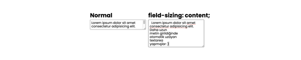 field-sizing özelliği